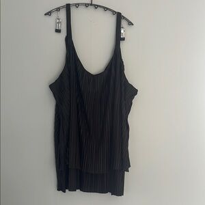 Elegant Black Calvin Klein Jeans Pleated Women's Top